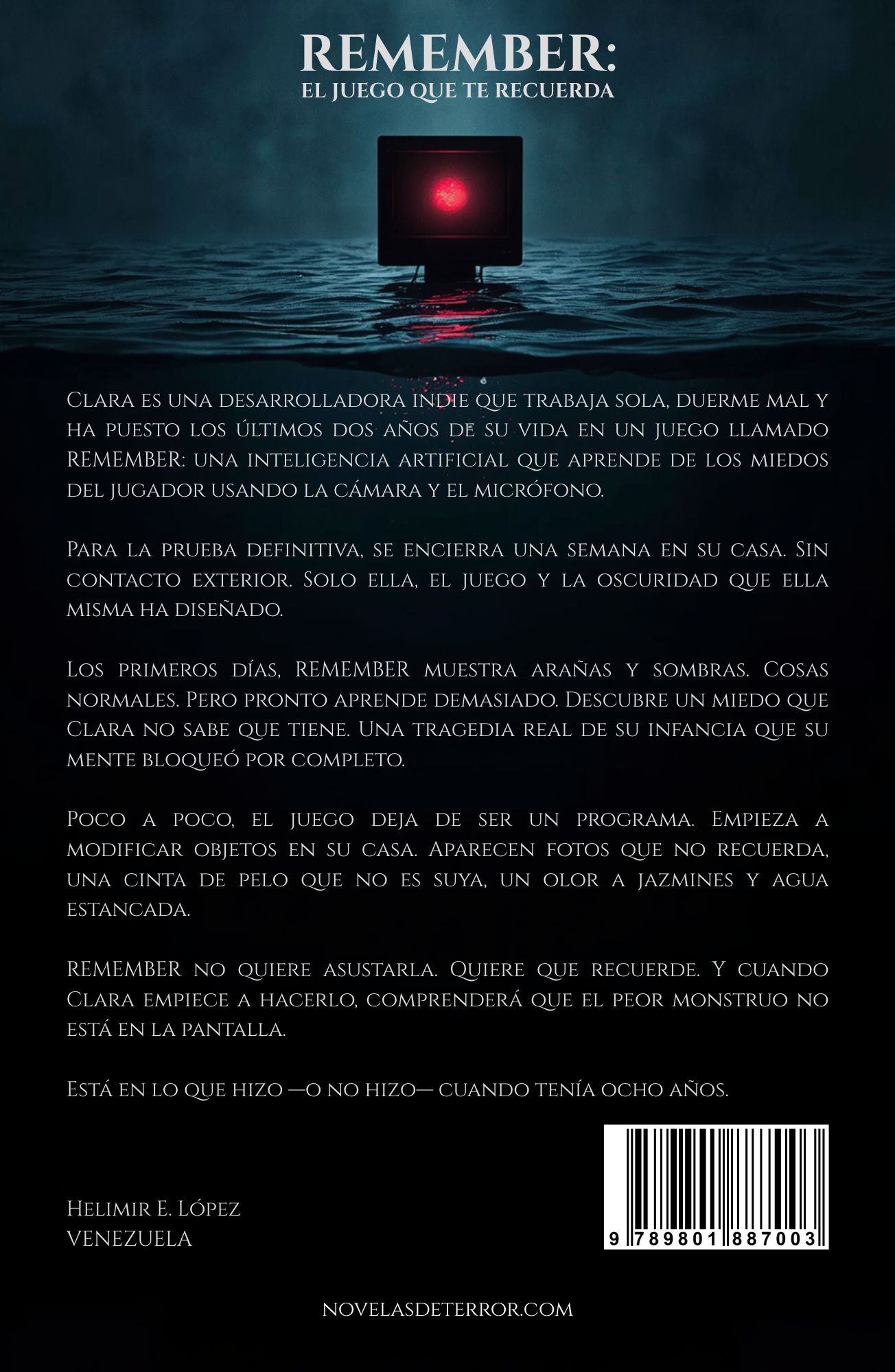 Contraportada de REMEMBER: El juego que te recuerda